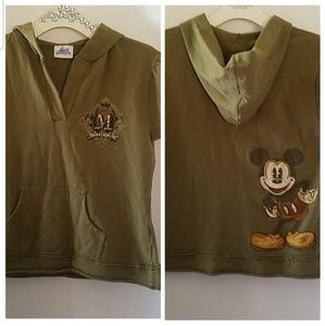 DISNEYLAND RESORT OLIVE HOODED TOP